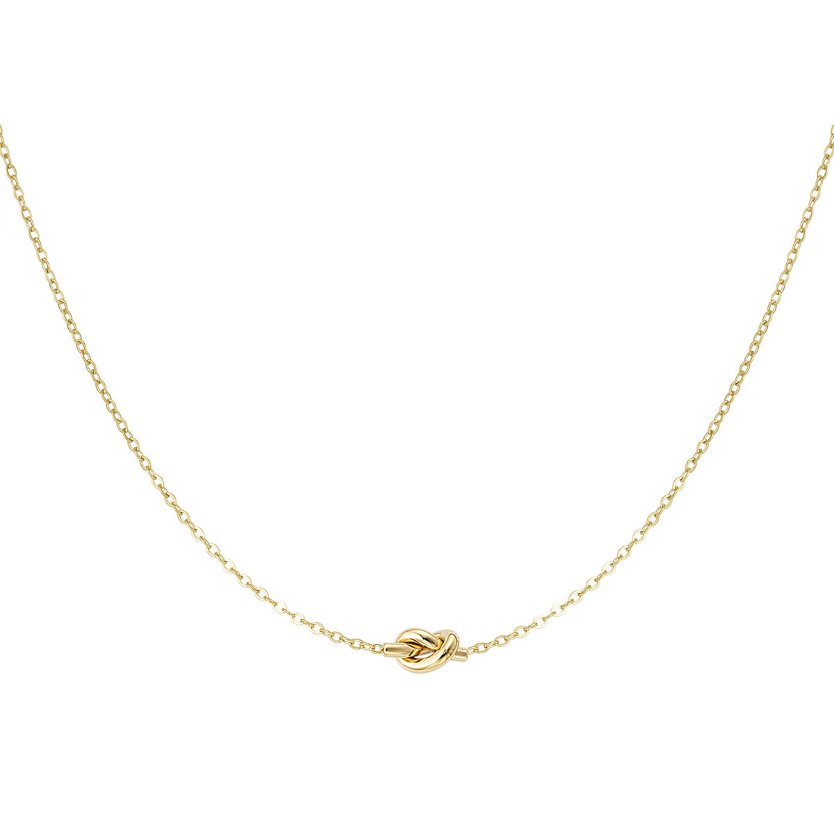 knoopjes ketting goud