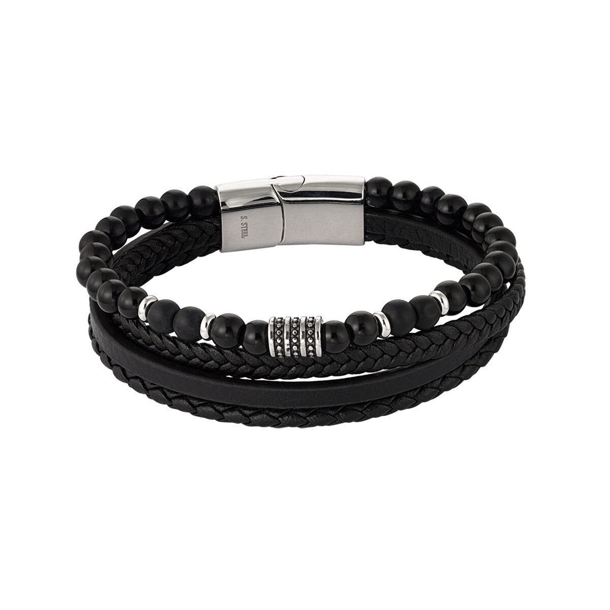 dubbel gevlochten kralen armband